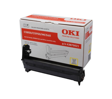 Tambor Oki Okipage C5850/5950 / MC560 - Amarelo (43870021)