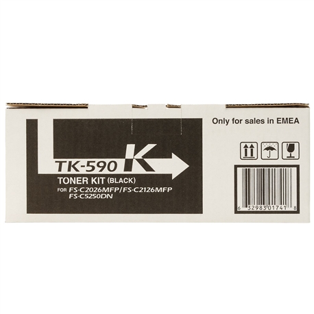 Toner Laser Kyocera FS-C5250DN - Preto - TK590K