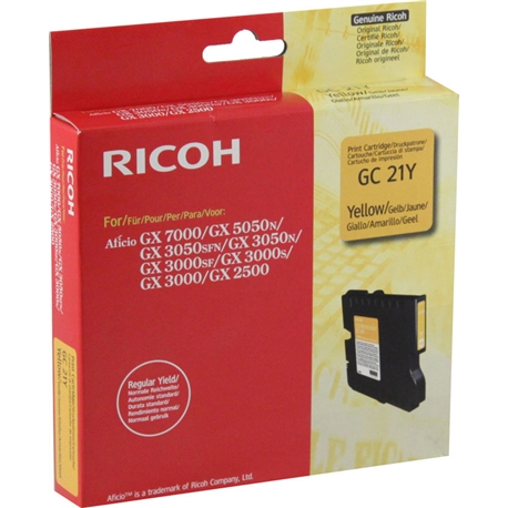 Gel Ricoh GX 3000/3050n/5050n(Type GC-21Y) - Amarelo - RIOGX3000A