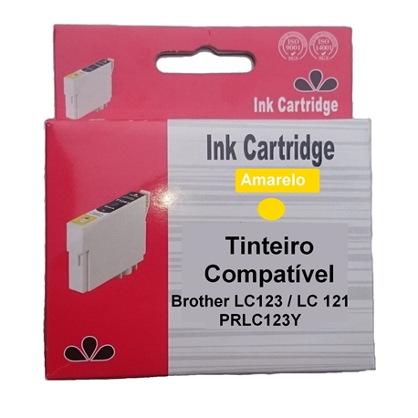 Tinteiro Comp. Amarelo p/ Brother LC123Y/LC121Y - PRLC123Y