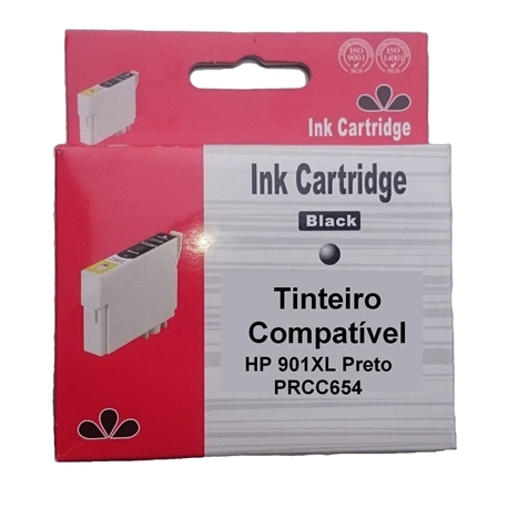 Tinteiro Compatível Preto p/ HP CC653/CC654 - 901XL P - PRCC654E