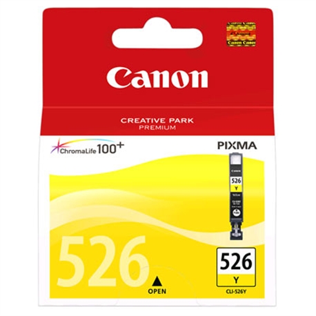 Tinteiro Amarelo Canon Pixma iP4850/iX6550/MG5150/6150/MX885 - CLI526Y