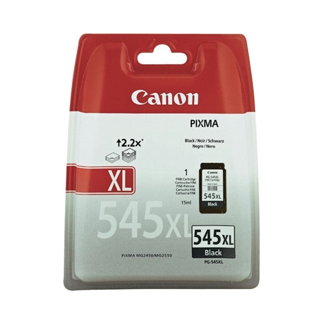 Tinteiro Preto Canon Pixma MG2450/2550 - Alta Capacidade - PG545XL