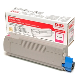 Toner Laser Oki C5550MFP/5800/5900 - Magenta - - OKIC5800M