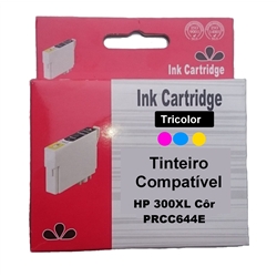 Tinteiro Compatível Cores p/ HP CC643/CC644 - 300XL C - PRCC644E