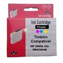 Tinteiro Compatível Cores p/ HP CC643/CC644 - 300XL C