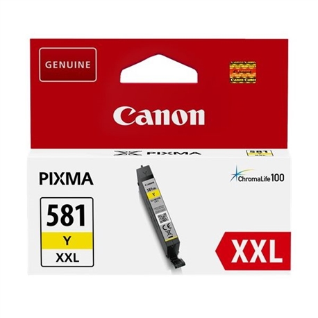 Tinteiro Amarelo Canon Pixma TR7500/TR8550/TS6150-Extra Cap. - CLI581XXLY