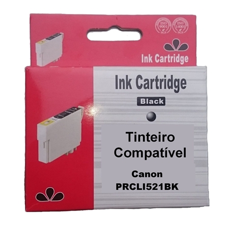 Tinteiro Compatível Preto p/ Canon CLI521BK - PRCLI521BK