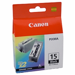 Recarga Preta Canon i70/90 - 2 unidades - BCI15BK