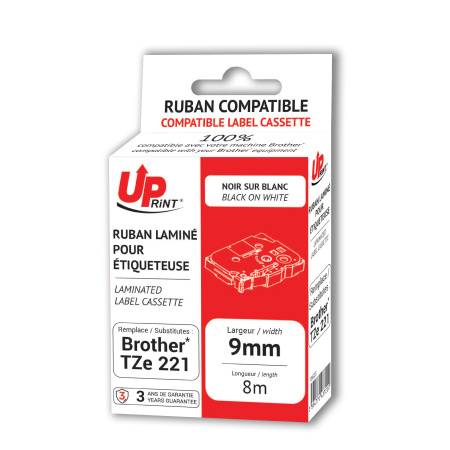 Fita Gravação Compatível p/ Briother TZ221 Uprint