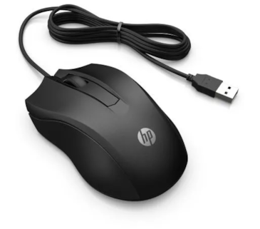 Rato HP 105 Ambidestro 1600 dpi - Preto