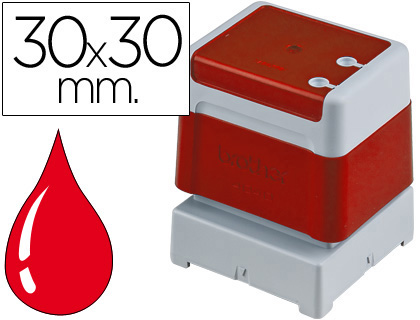 Carimbo Brother Vermelho 30 mm x 30 mm