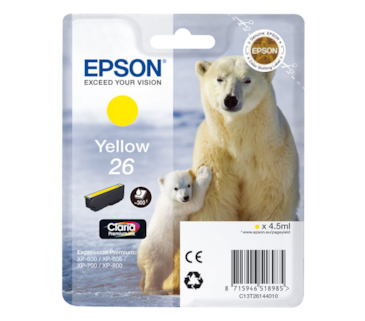 Tinteiro Amarelo Epson Expressin Premium XP-600/700- 26