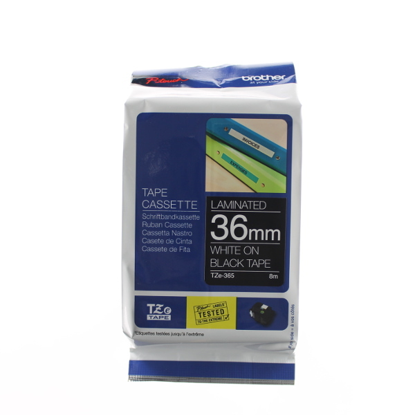 Fita Brother P-Touch Preto/Branco 36 mm x 8 m