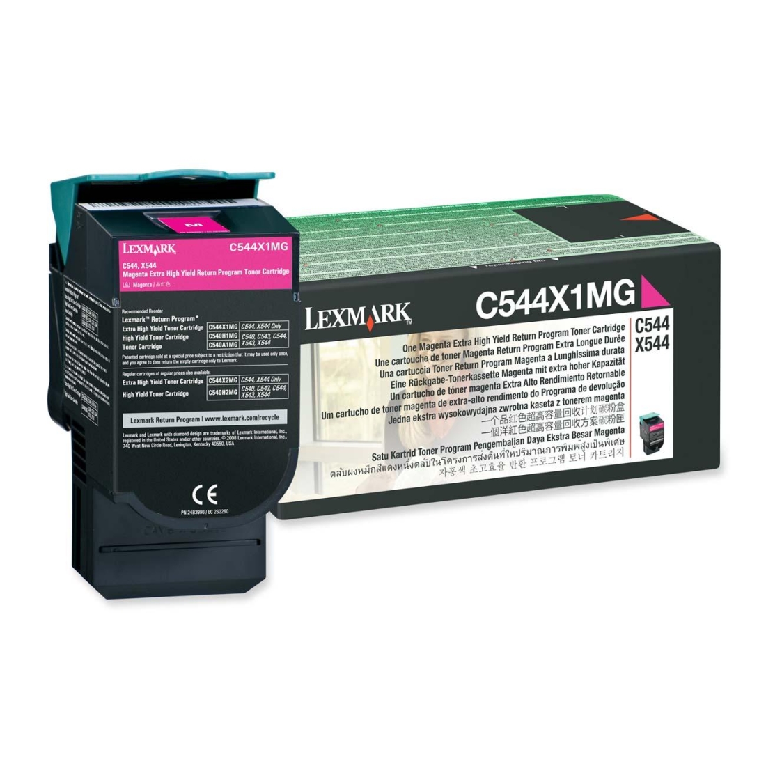 Toner Laser Lexmark C544/X544 - Magenta - 4000 K