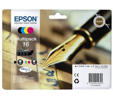 Kit de Tinteiros Epson WorkForce WF-2010W/2510WF/2520NF-16