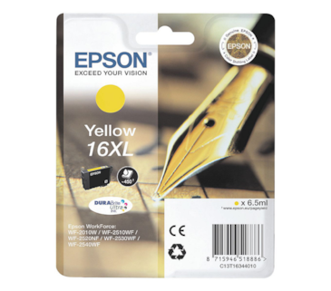 Tinteiro Amarelo Epson WorkForce WF-2010W/2510WF/2520NF-16XL
