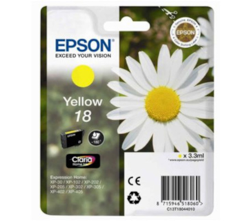 Tinteiro Amarelo Epson Expression Home XP-30/102/202/205-18