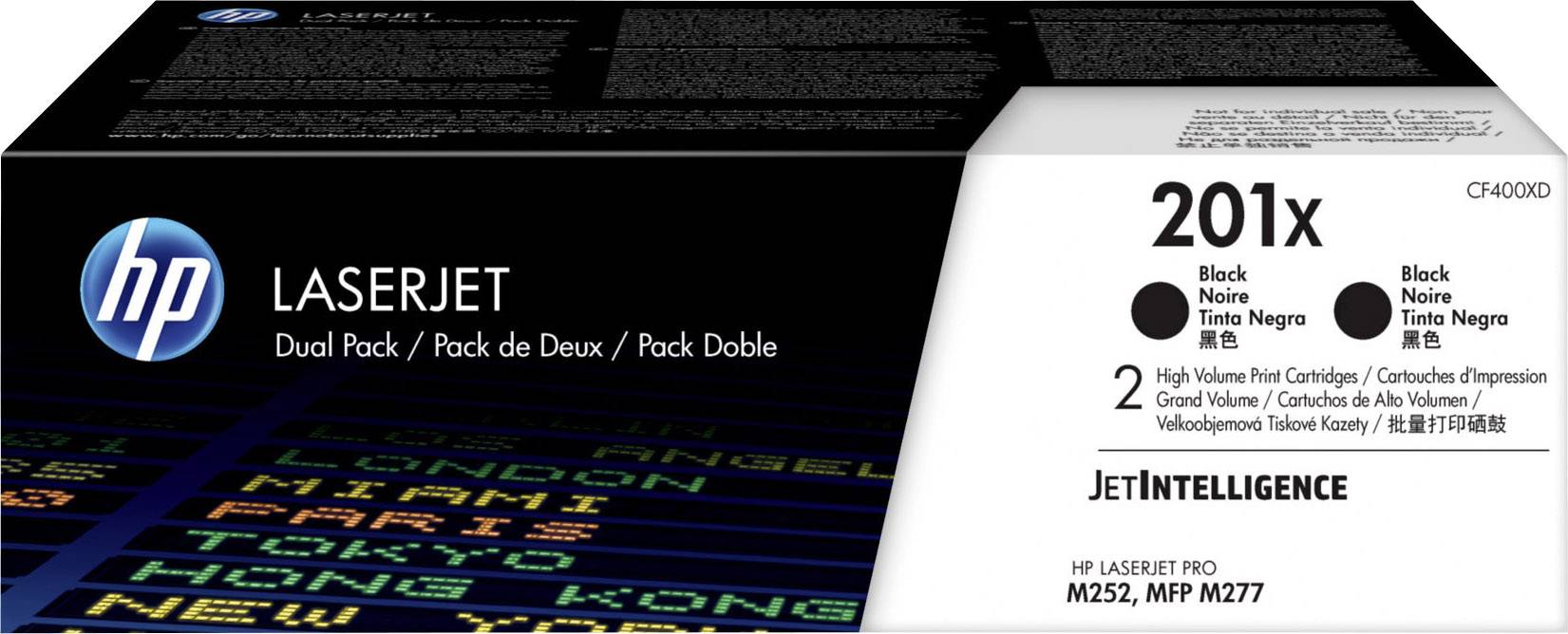 Toner Preto HP Color LaserJet M277/Pro M252 (201X) - DUPLO