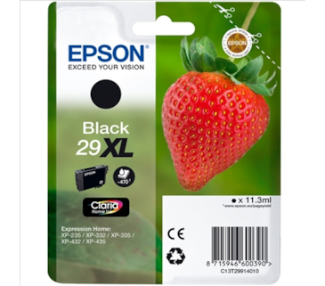 Tinteiro Preto Epson Expression Home XP-235/332/335/432-29XL