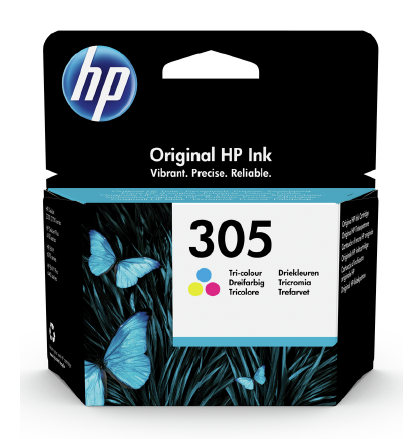 Tinteiro Cores HP Deskjet 1255/2710/Envy 6010/6020 - HP305 C