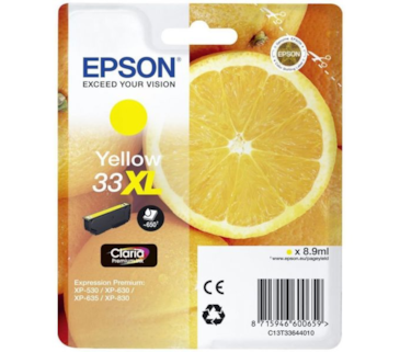 Tinteiro Amarelo  Epson Expression Home XP-530/630/830 - 33X