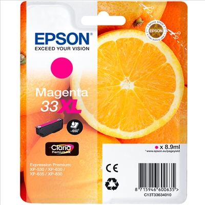 Tinteiro Magenta Epson Expression Home XP-530/630/830 - 33XL