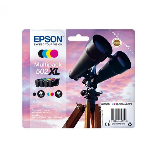 Kit das 4 cores Epson Expression PremiumXP-5100/WF-28-502XL