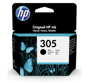 Tinteiro Preto HP Deskjet 1255/2710/Envy 6010/6020 - HP305 P