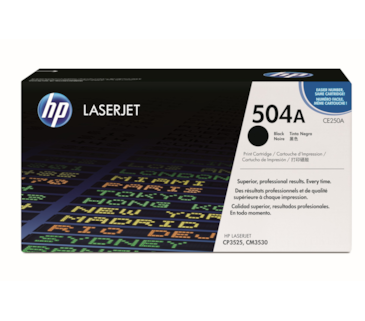 Toner Laser HP LaserJet CP3525/CM3530 - Preto - 5 K - 504A