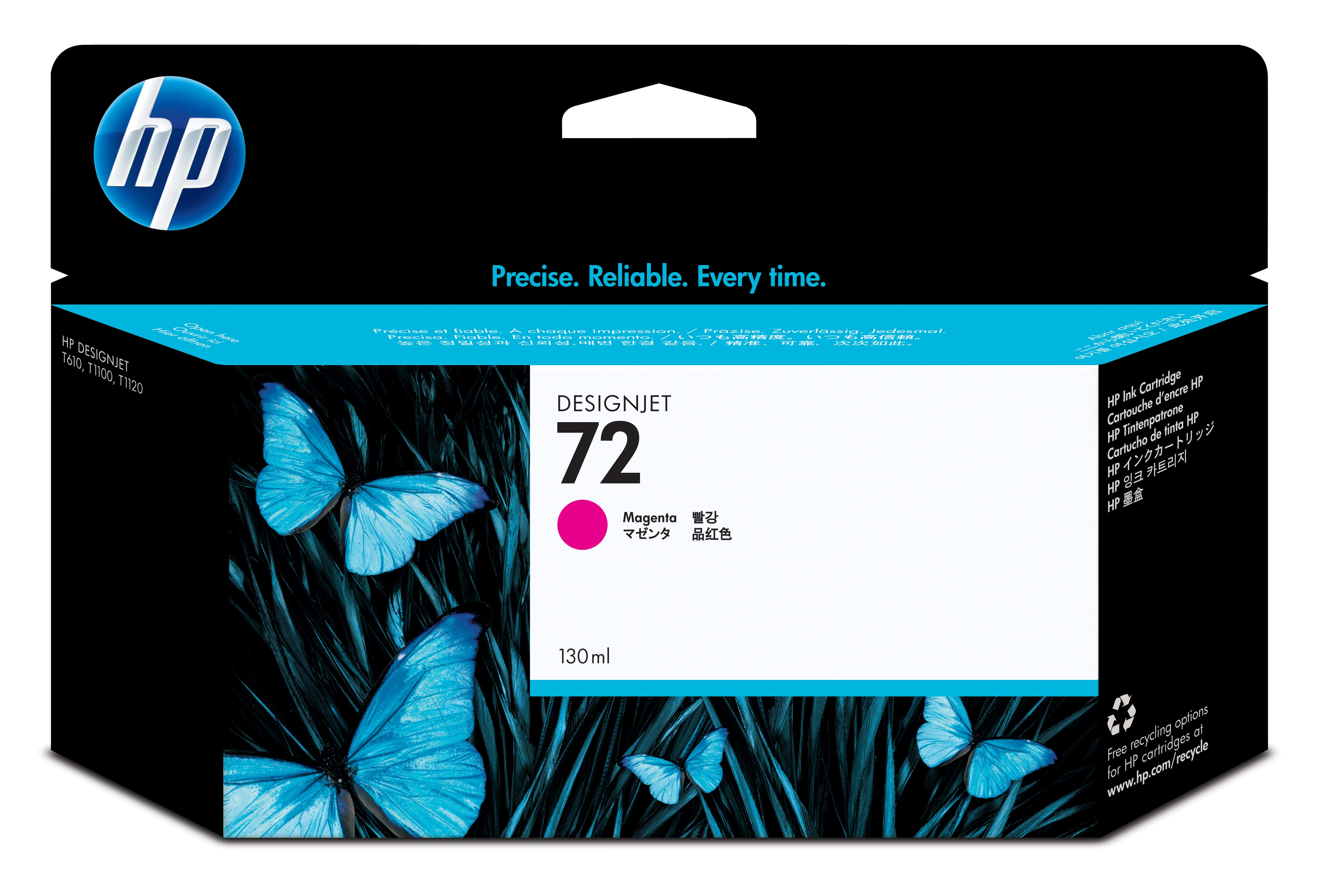 Tinteiro Magenta HP DesignJet T610/1100 - 130ml - 72