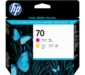Cabeça HP DesignJet Z2100/3100/B9180 Magenta/Amarelo - 70