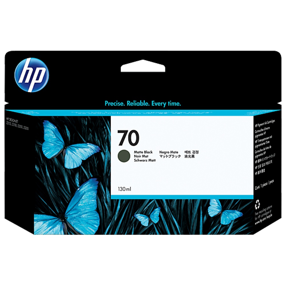 Tinteiro Preto Mate HP DesignJet Z2000 - 130 ml - 70
