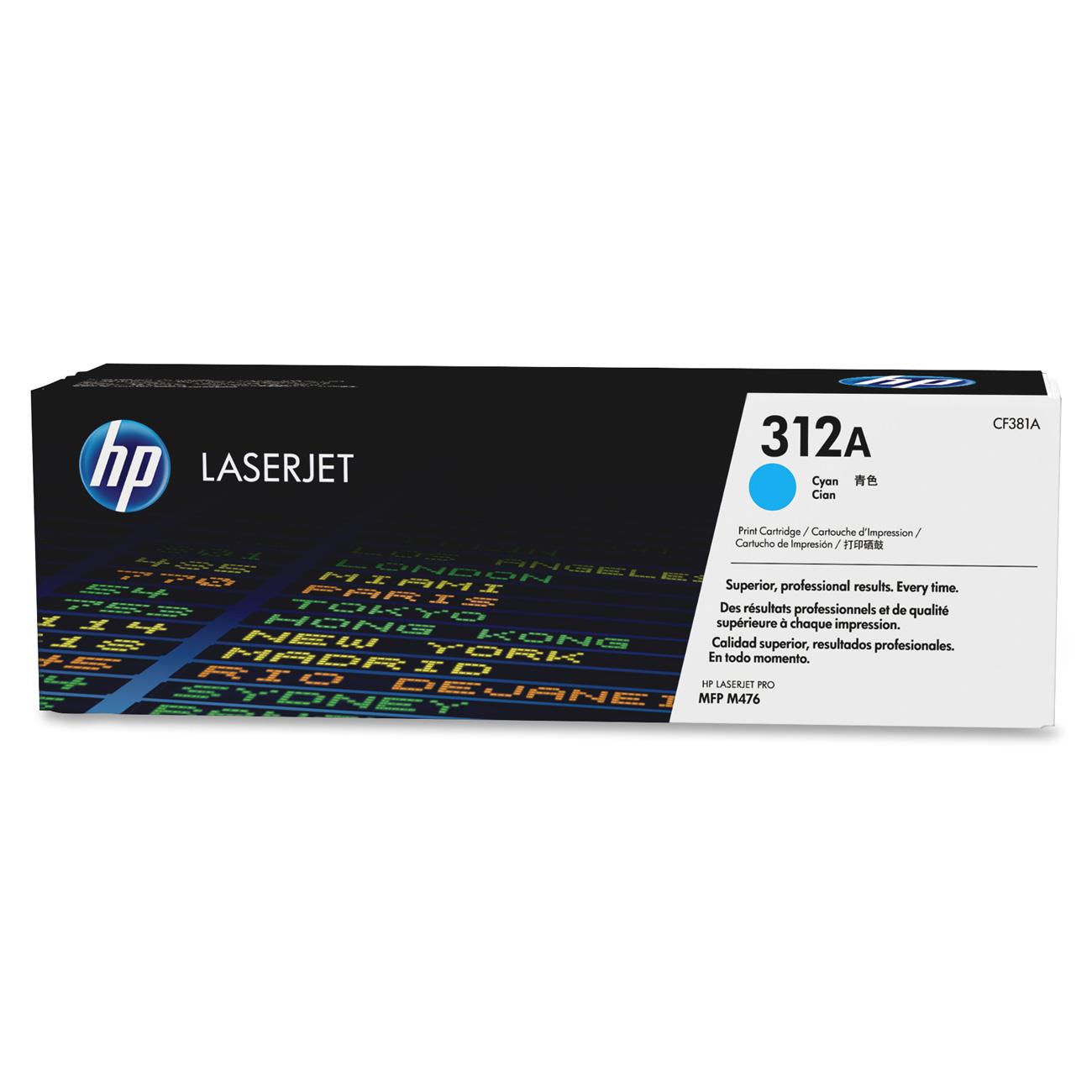 Toner HP LaserJet Pro MFP M476 Série - Cião (312A)