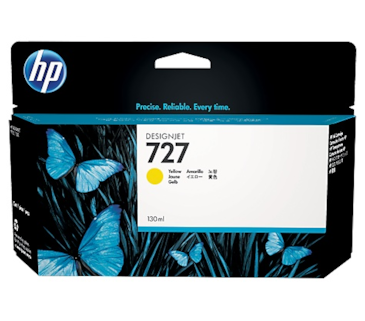 Tinteiro Amarelo HP DesignJet T920/1500/2500 - 130ml - 727
