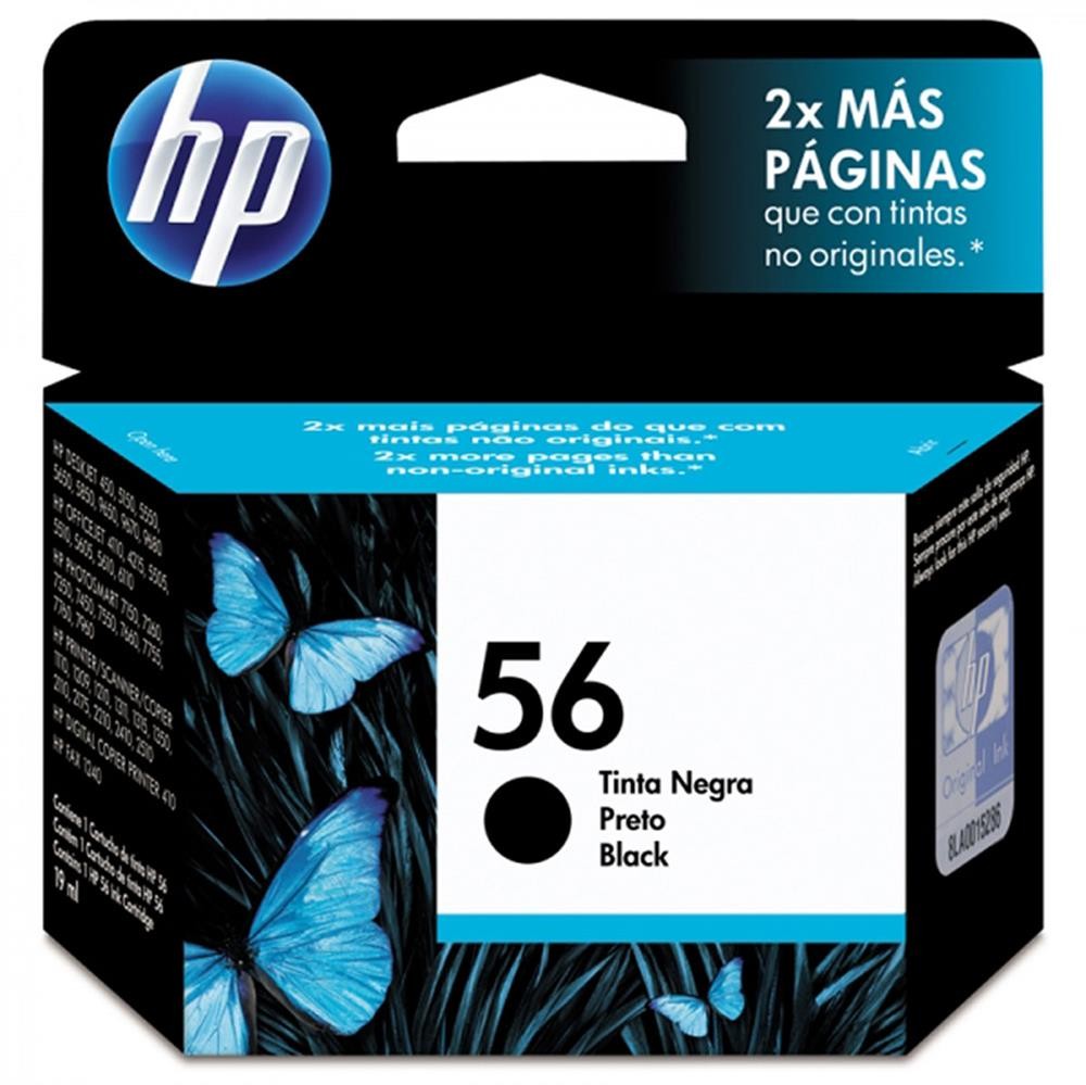 Tinteiro Preto HP DesignJet 5550 / Photosmart 7550 - 56