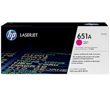 Toner Magenta HP Laserjet Enterprise M775 Série (651A)