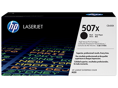 Toner Laser HP LaserJet M551N - Alta Capacidade Preto (507X)