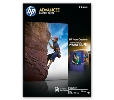 Papel HP Fotográfico - A4 - 25 folhas - 250 gr/m²