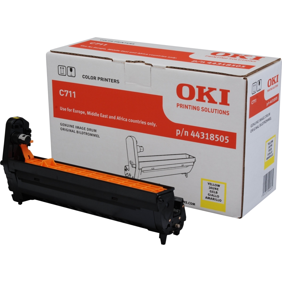 Tambor Laser Oki Okipage C711 - Amarelo - (44318505)