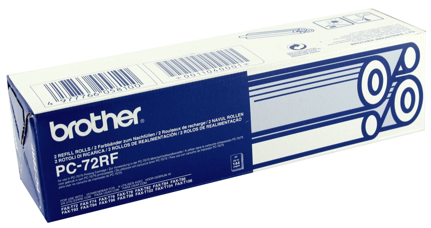 Rolo Recarga Fax Brother T7X/9X/10X - 2 Rolos