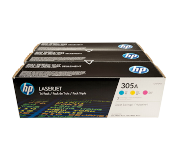 Toner Laser HP LaserJet Pro 300/400 - PACK c/ 3 Cores (305A)