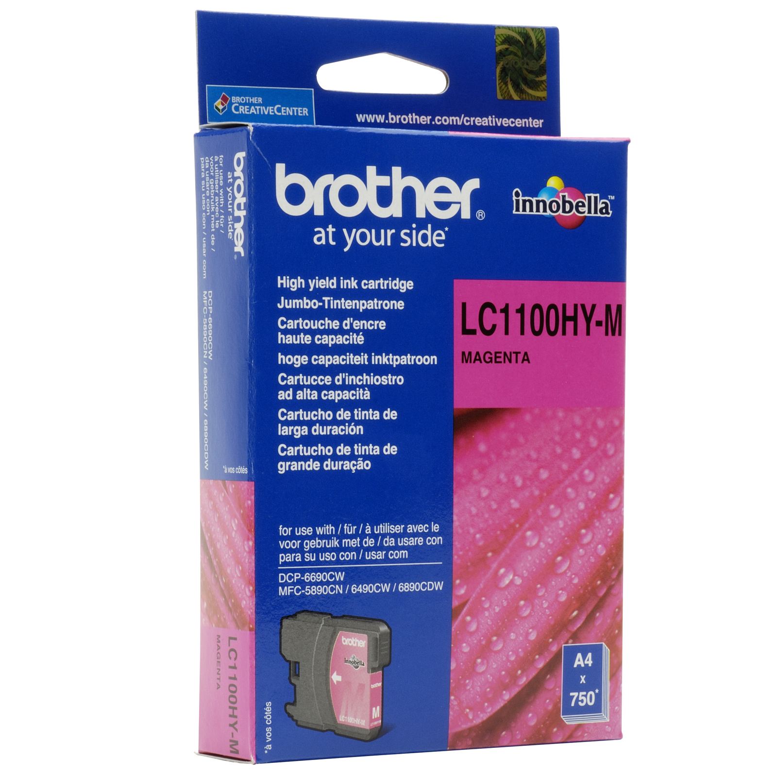 Tinteiro Magenta Brother MFC-6490CW Alta capacidade
