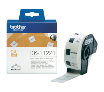 Etiquetas Brother quadradas (papel) 23 x 23 mm - 1000 etiq.