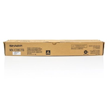 Toner Original Sharp MX-C310/311/380/381 - Preto (MX-C38GTB)