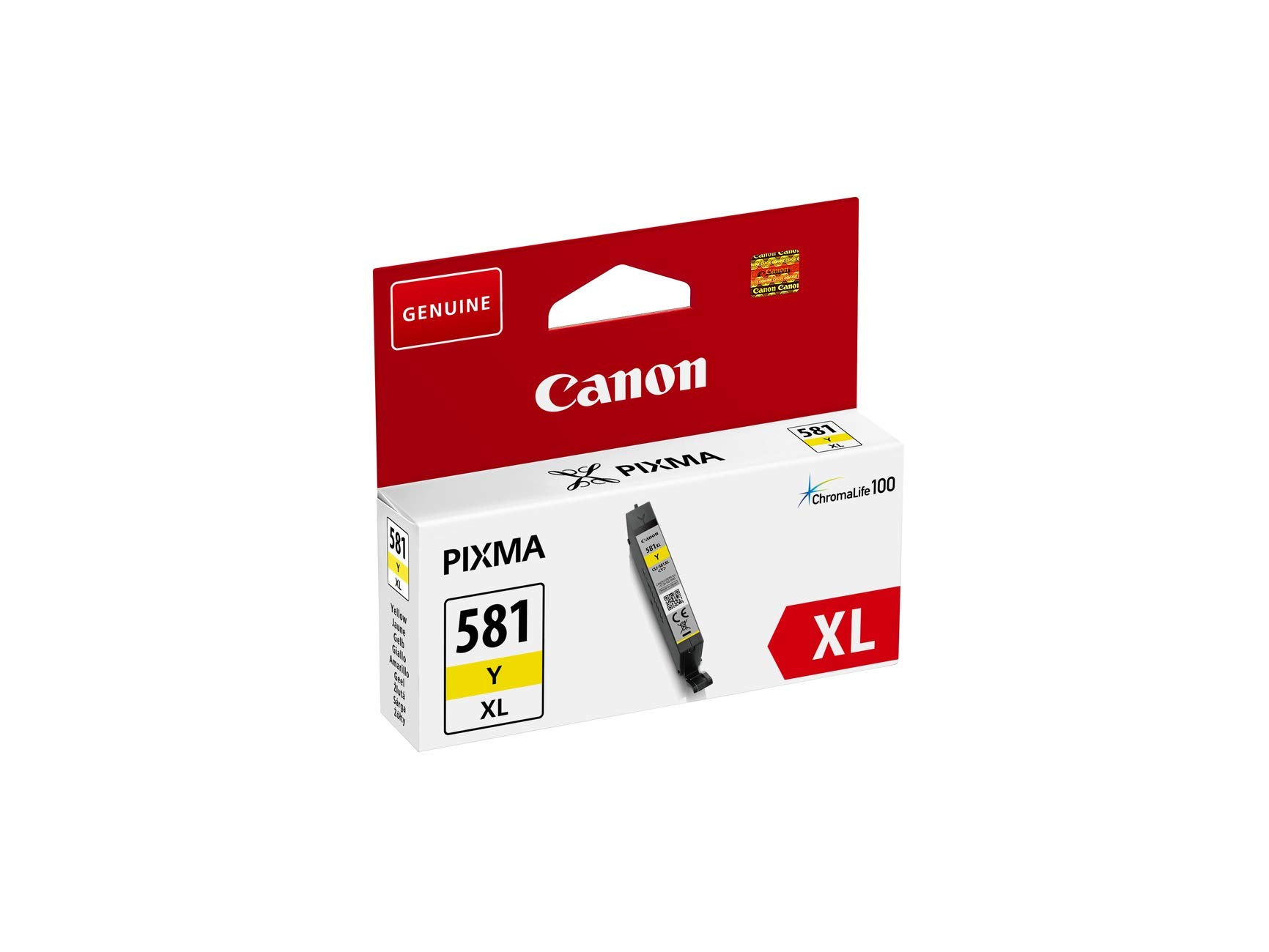 Tinteiro Amarelo Canon Pixma TR7500/TR8550/TS6150-Alta Capa.