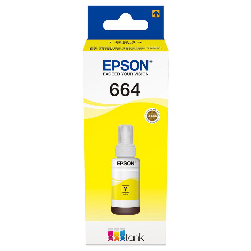 Tinteiro Amarelo Epson EcoTank ET-2500/ET-4500 - 70ml