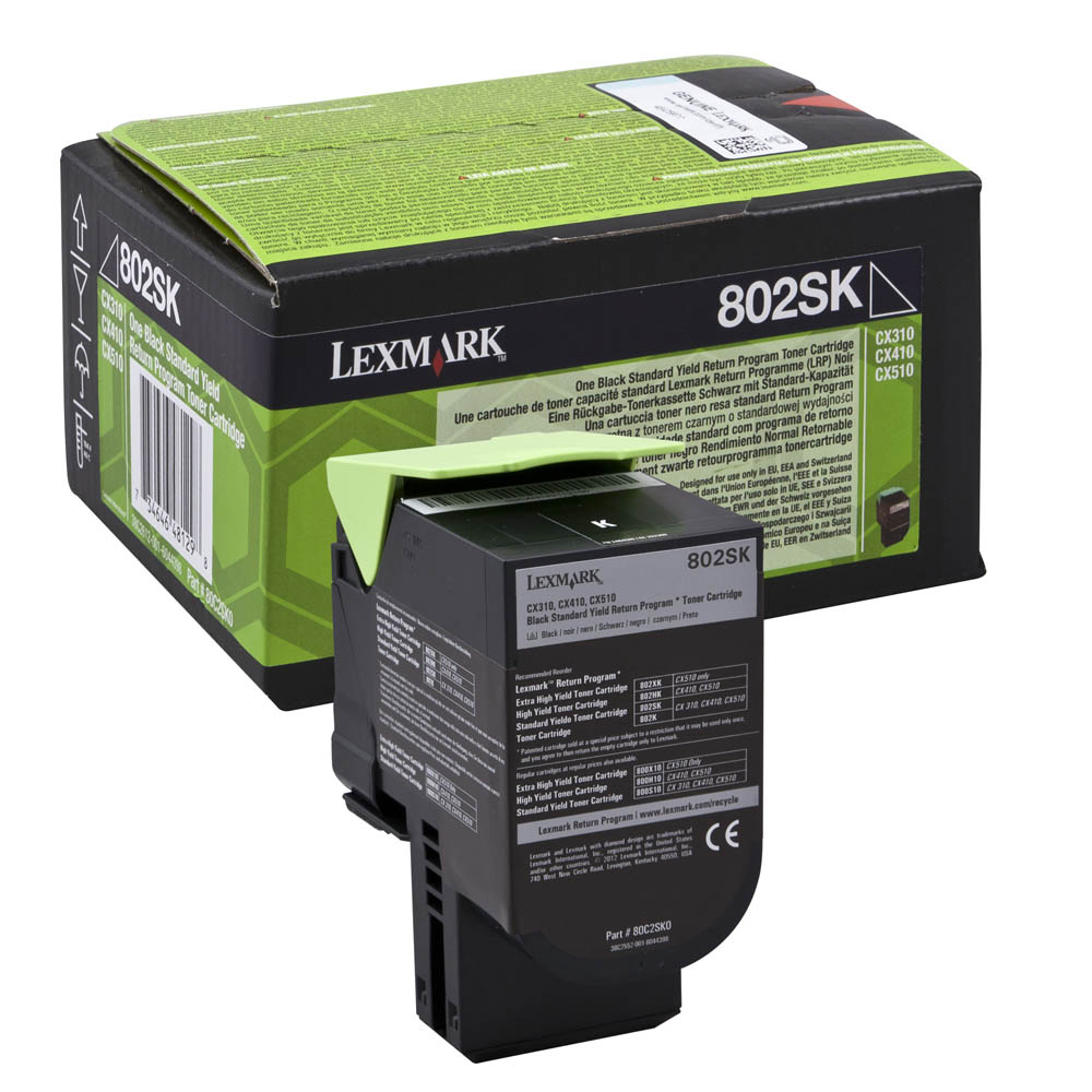 Toner Laser Lexmark CX310/410/510 - Preto - 2500 Cópias