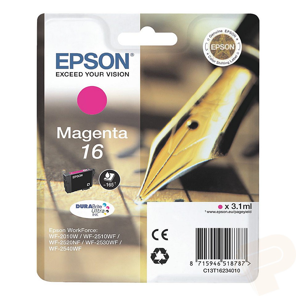 Tinteiro Magenta Epson WorkForce WF-2010W/2510WF/2520NF-16