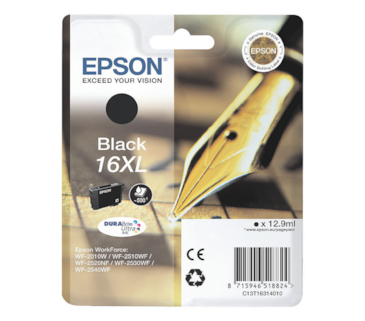 Tinteiro Preto Epson WorkForce WF-2010W/2510WF/2520NF-16XL